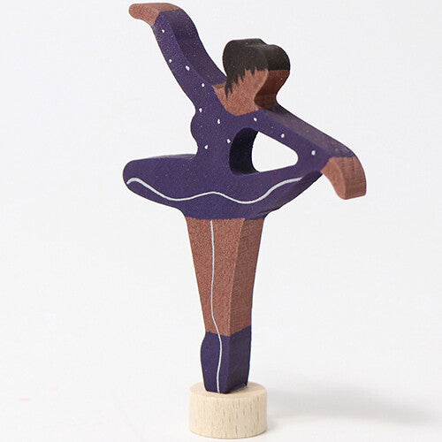 grimm's decoratie figuur - ballerina paars | 03326 | 1