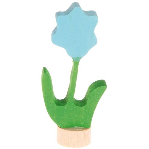 grimm's decoratie figuur - blauwe bloem | 03610 | 0