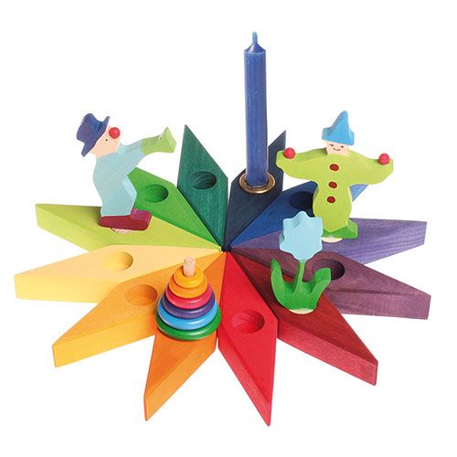 grimm's decoratie figuur - blauwe bloem | 03610 | 1