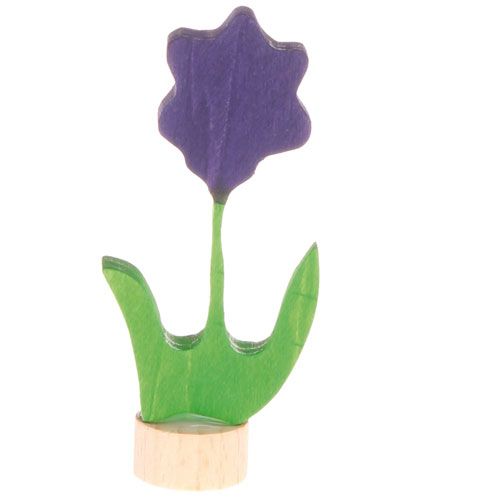 grimm's decoratie figuur- lila bloem | 03620 | 0