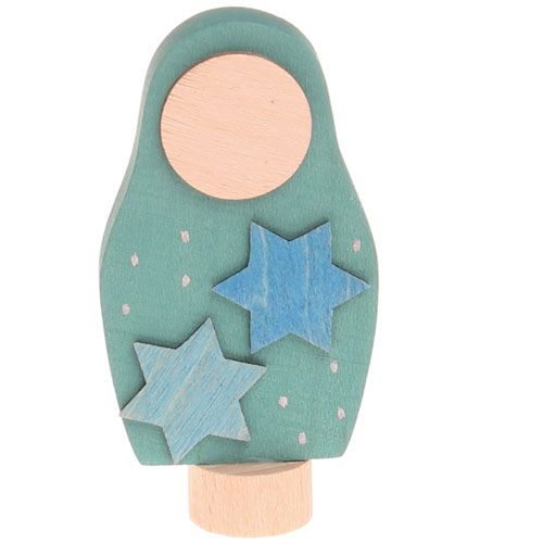 grimm's decoratie figuur - matroesjka met sterren | 03994 | 0