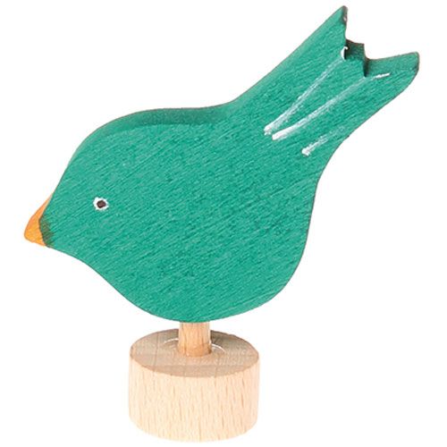 grimm's decoratie figuur- pikkende vogel | 03531 | 0