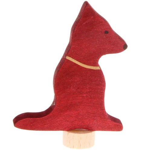 grimm's decoratie figuur - rode hond | 03880 | 0