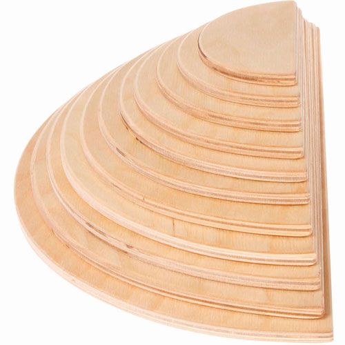 grimm's halfronde schijven - naturel | 10676 | 3