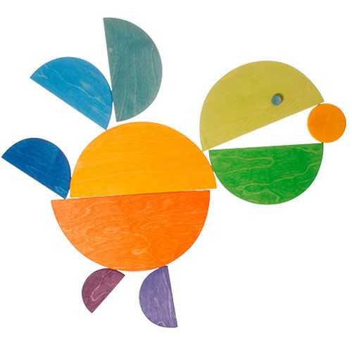 grimm's halfronde schijven - regenboog | 10675 | 3