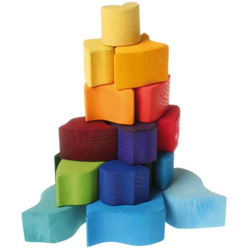 grimm's houten blokkenpuzzel ammoniet - 23st | 43660 | 1