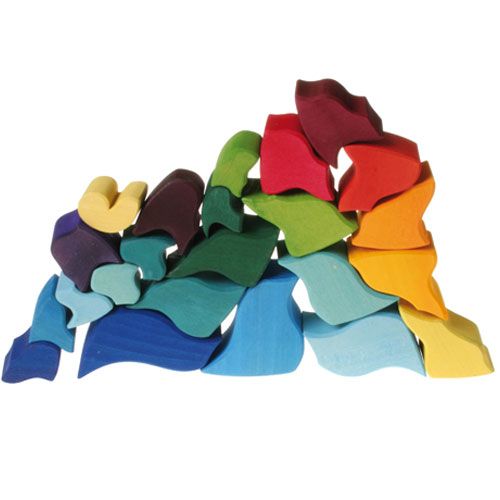 grimm's houten blokkenpuzzel ammoniet - 23st | 43660 | 3