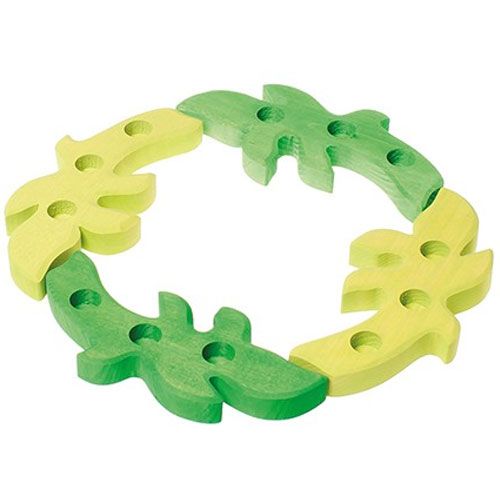 grimm's houten tafeldecoratie tak - donkergroen  | 03277 | 2