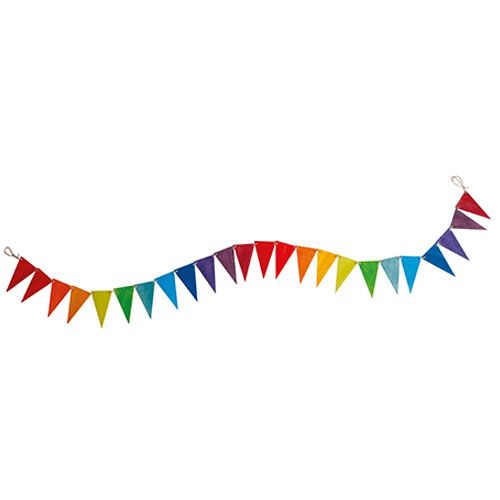 grimm's houten vlaggenslinger - regenboog | 70245 | 1