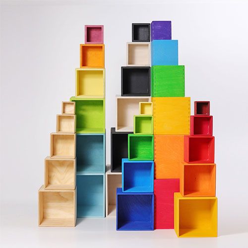 grimm's kubussen groot - regenboog | 10370 | 1