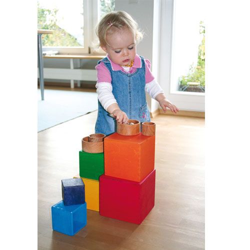 grimm's kubussen groot - regenboog | 10370 | 6