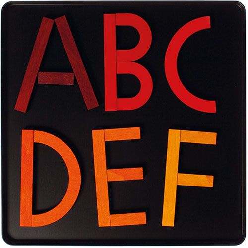 grimm's magneetpuzzel - alfabet (77st) | 91164 | 6