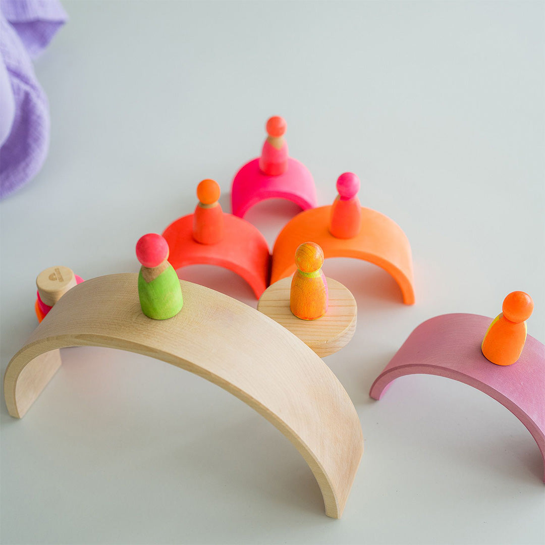 grimm's popjes vrienden neon - roze - 3st | 15060 | 1