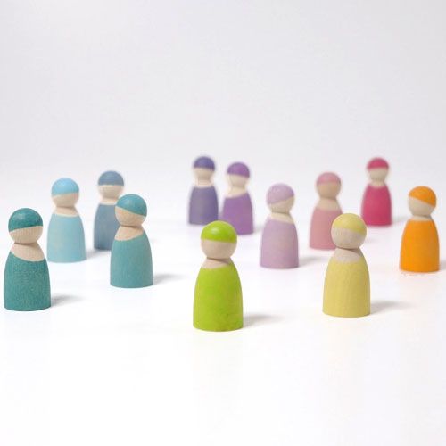 grimm's popjes vrienden pastel - 12 st  | 10579 | 0