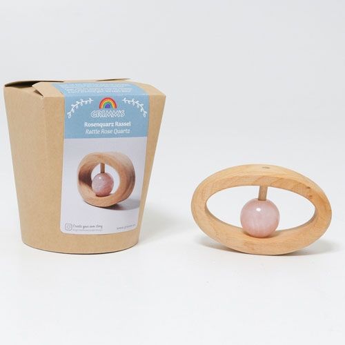 grimm's rammelaar-bijtring met rozenkwarts | 08230 | 1