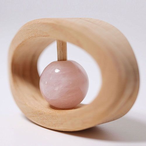 grimm's rammelaar-bijtring met rozenkwarts | 08230 | 3