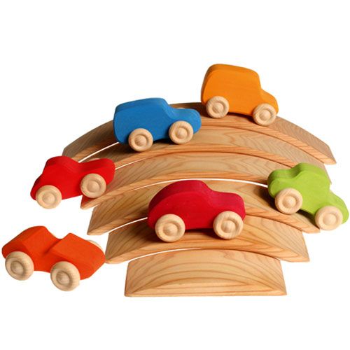 grimm's regenboog brug 6 bogen 41 cm - naturel   | 10684 | 1