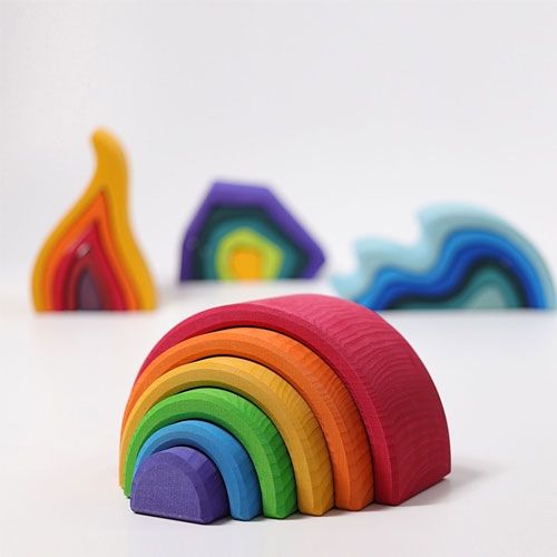 grimm's regenboog stapeltoren - 6 bogen 17 cm | 10700 | 1