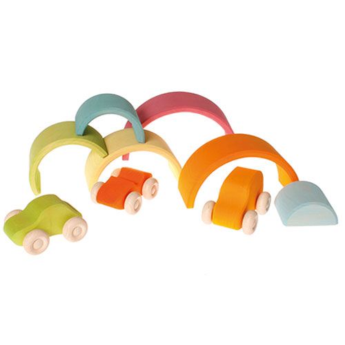 grimm's regenboog stapeltoren pastel - 6 bogen 17 cm | 10701 | 6