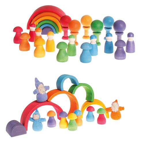 grimm's sorteerspelletje paddenstoelen regenboog | 10585 | 1