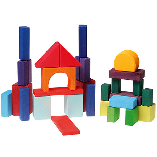 grimm's stapelblokken geo 30st - regenboog  | 10130 | 0