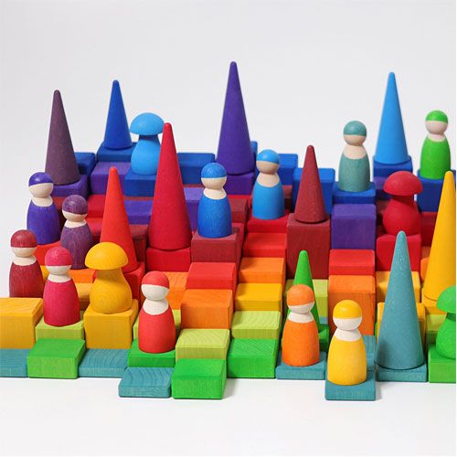 grimm's stapelblokken tellen getallenland - large (100st)  | 42300 | 1