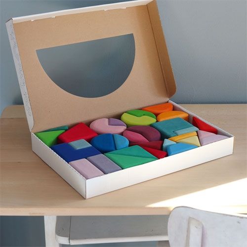 grimm's stapelspel driehoek, vierkant, rondje | 10160 | 1