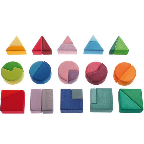 grimm's stapelspel driehoek, vierkant, rondje | 10160 | 3