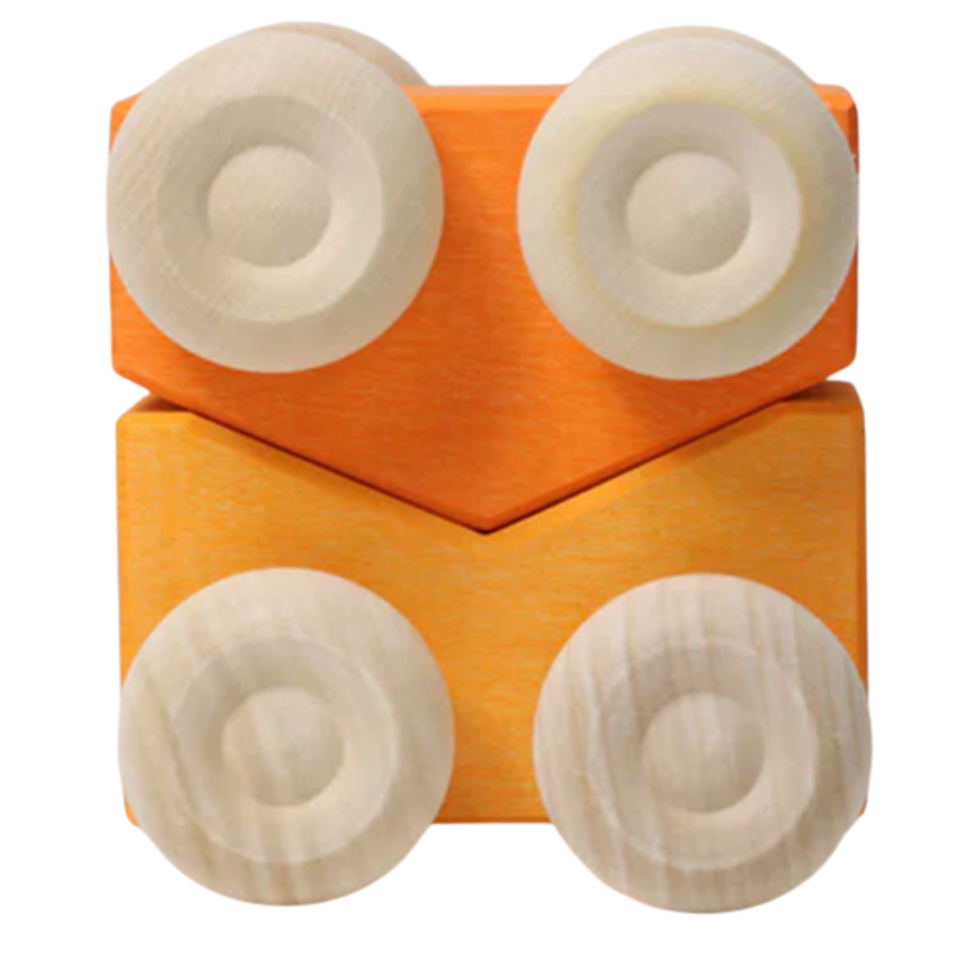 grimm's stapelauto's - oranje - 2st | GRIM09331 | 2