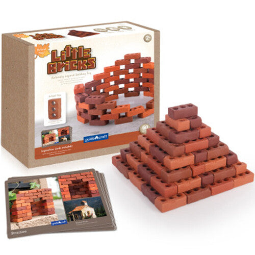 guidecraft bouwblokken kleine bakstenen - 60st | G6776 | 1
