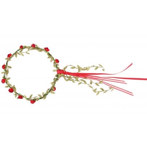 haarkrans halo roosjes - rood | 685 | 0