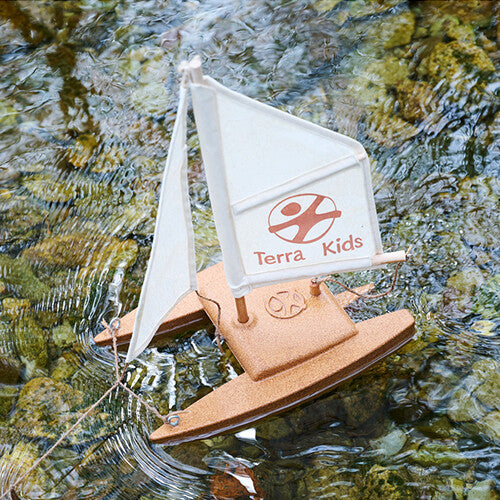 haba terra kids bouwpakket kurken catamaran  | 1306315001 | 2