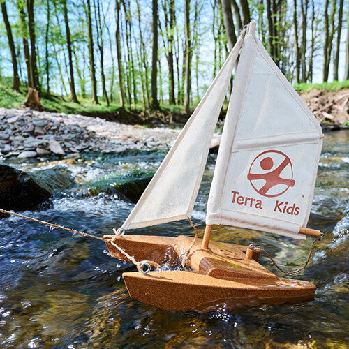 haba terra kids bouwpakket kurken catamaran  | 1306315001 | 3