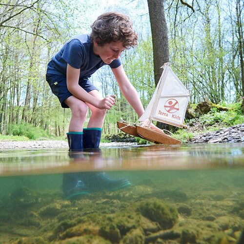 haba terra kids bouwpakket kurken catamaran  | 1306315001 | 4