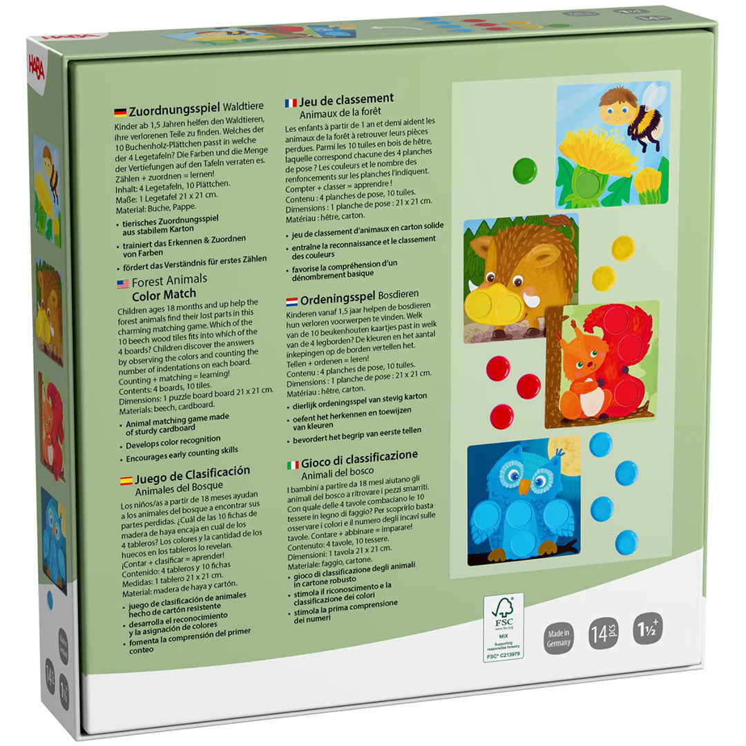 haba sorteerspel - bosdieren | HABA2013990001 | 4