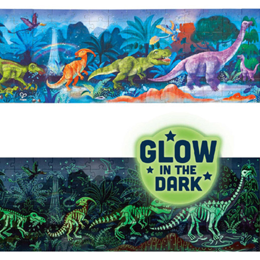 hape puzzel dinosaurus glow in the dark - 1,5 m | E1632 | 2