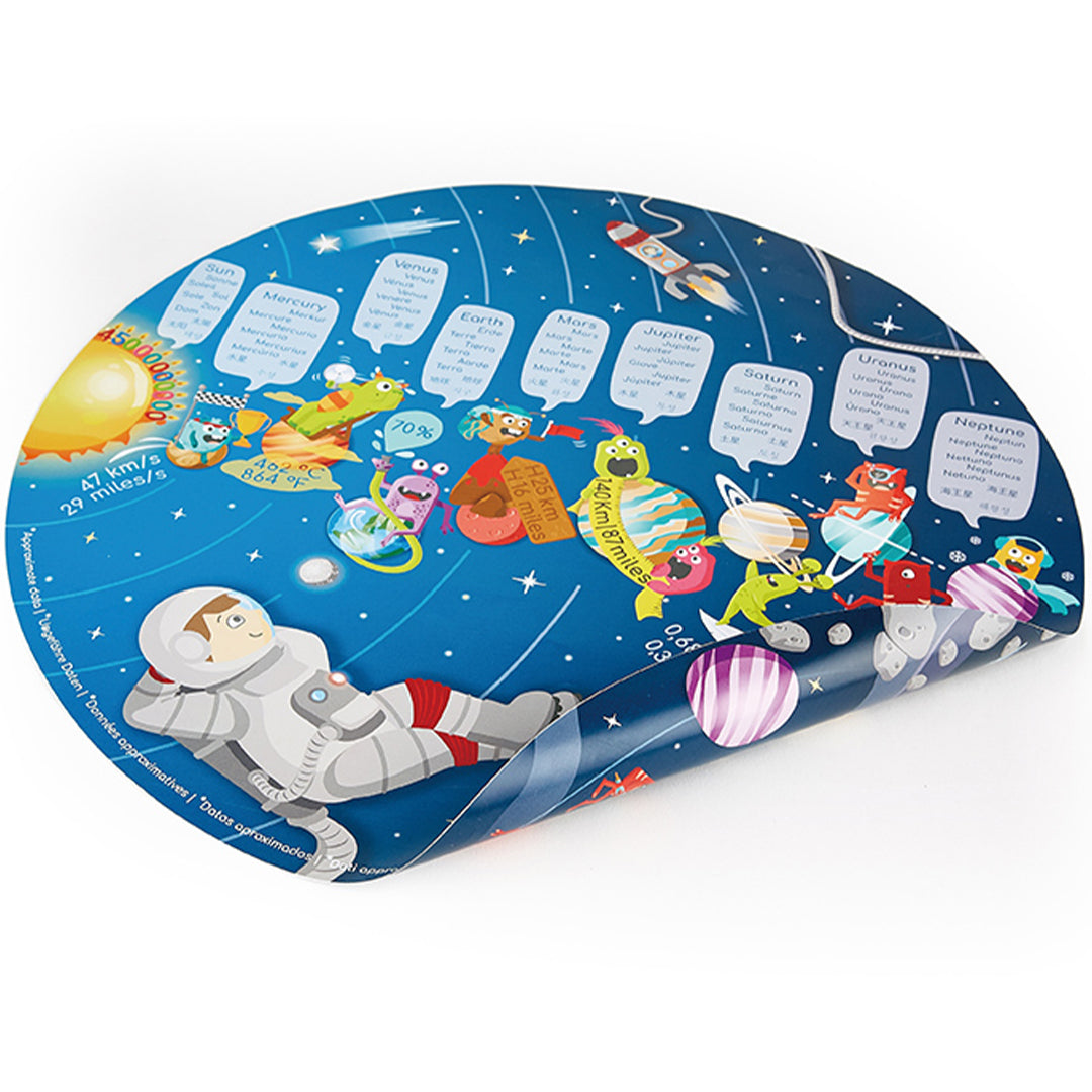 hape puzzel met zonnestelsel lamp - 93st | E1625 | 5