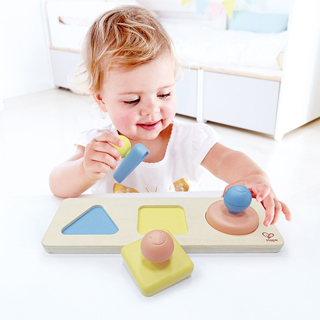 hape puzzel vormen met spiegel - 3st | E0072  | 2