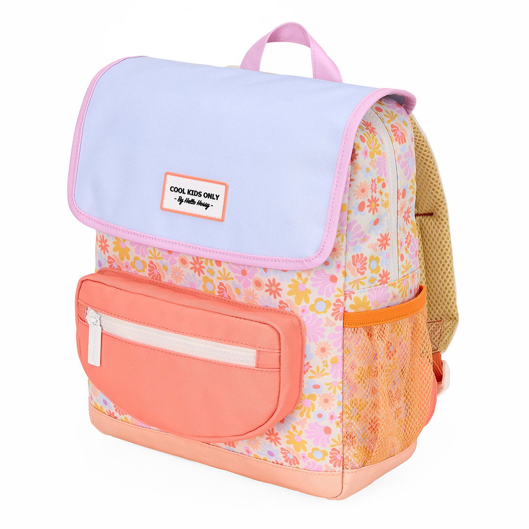 hello hossy kleuterrugzak retro flowers - 31 cm | SAC-P-030-2-5ANS | 0
