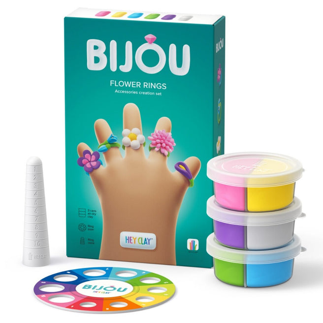 hey clay boetseerklei bijou - flower rings | 31001HEYCLAY | 0