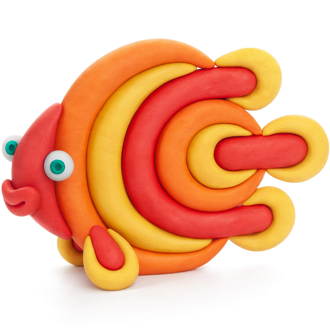 hey clay boetseerklei oceaan - clownvis, discusvis en aal | 60028 | 1