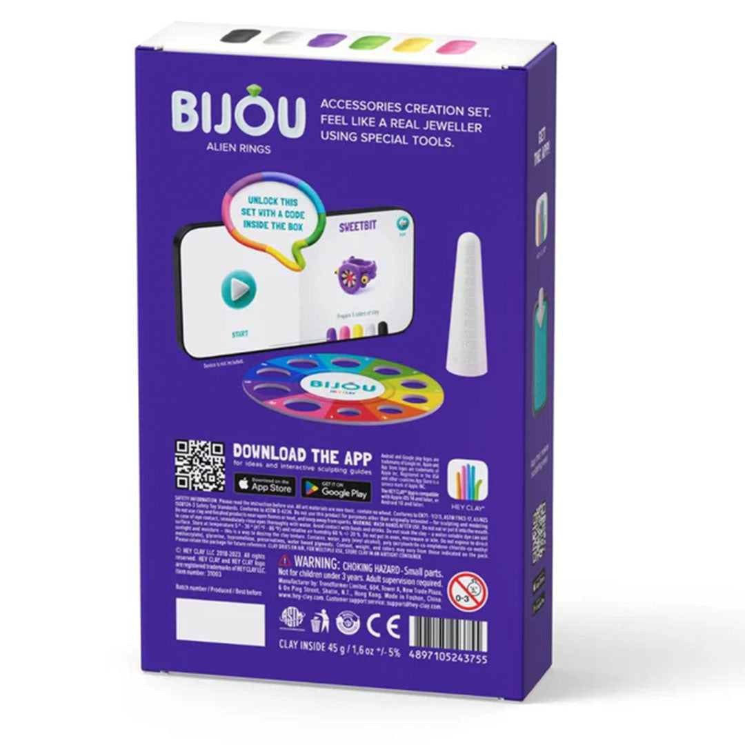 hey clay boetseerklei bijou - alien rings | 31003 | 3