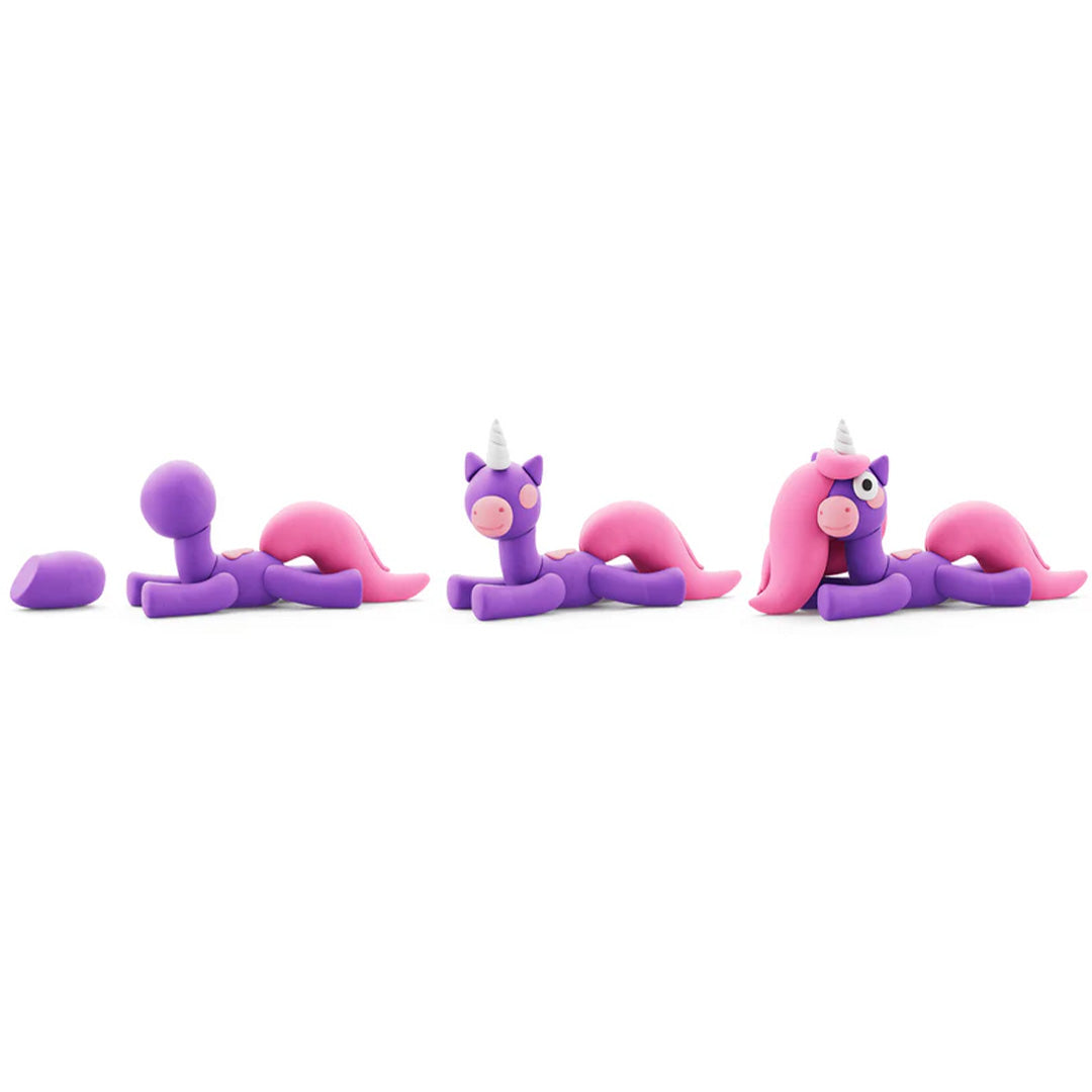 hey clay boetseerklei rainbow unicorn - brighty - 3st | 30137 | 6