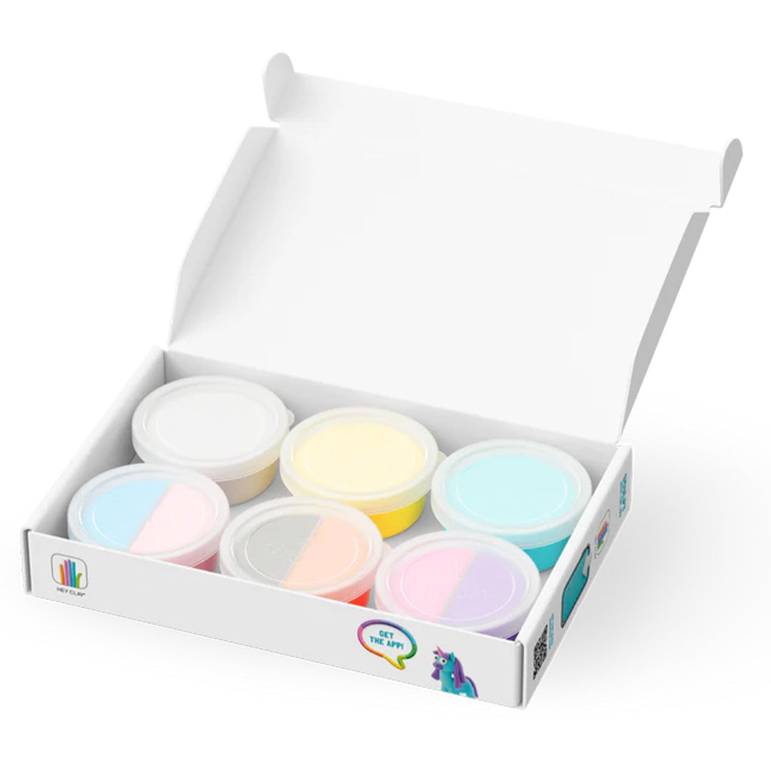 hey clay boetseerklei rainbow unicorns - 6st | 60053 | 2