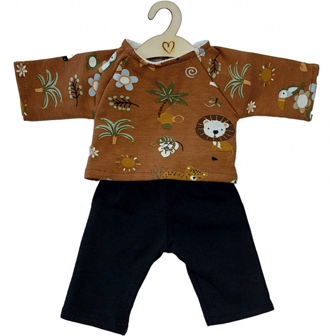 hollie poppenkleding broek en shirt - safari - 34 cm | HO3038 | 0