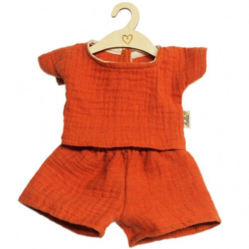 hollie poppenkleding broek en shirt - terra - 34 cm | HO3016 | 0