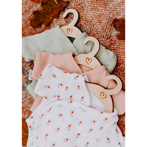 hollie poppenkleding romper- sweet rose ajour - 34 cm | HO3025 | 2