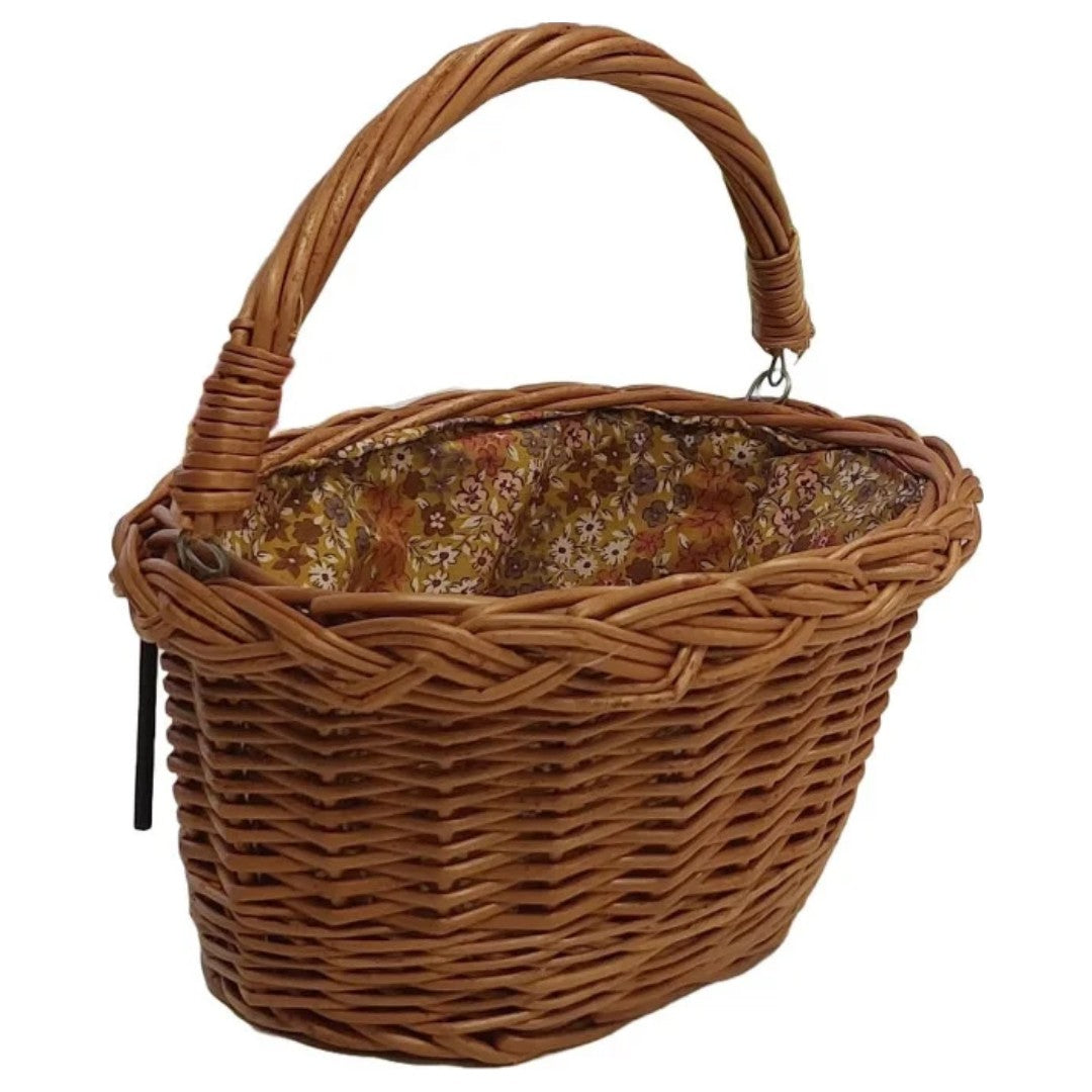 hollie gevlochten kinderfietsmandje - little flowers | HO1022 | 