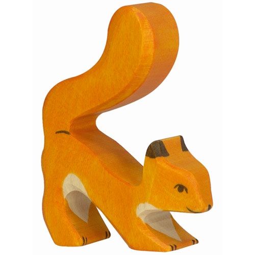 holztiger eekhoorn oranje 7 cm | 80105 | 0