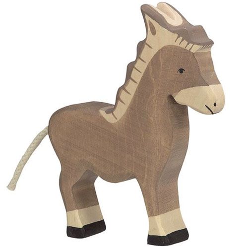 holztiger ezel staand 11 cm  | 80046 | 0